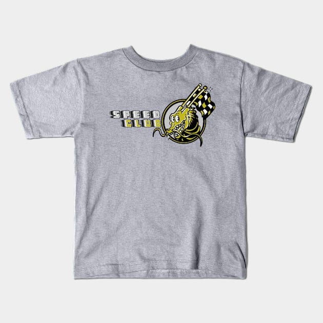 Drag-On Gold Kids T-Shirt by SpeedClub
